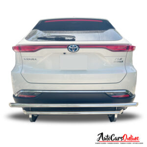 Vanguard Offroad Rear Bumper Guard Double Layer for a 2021-2023 Toyota Venza
