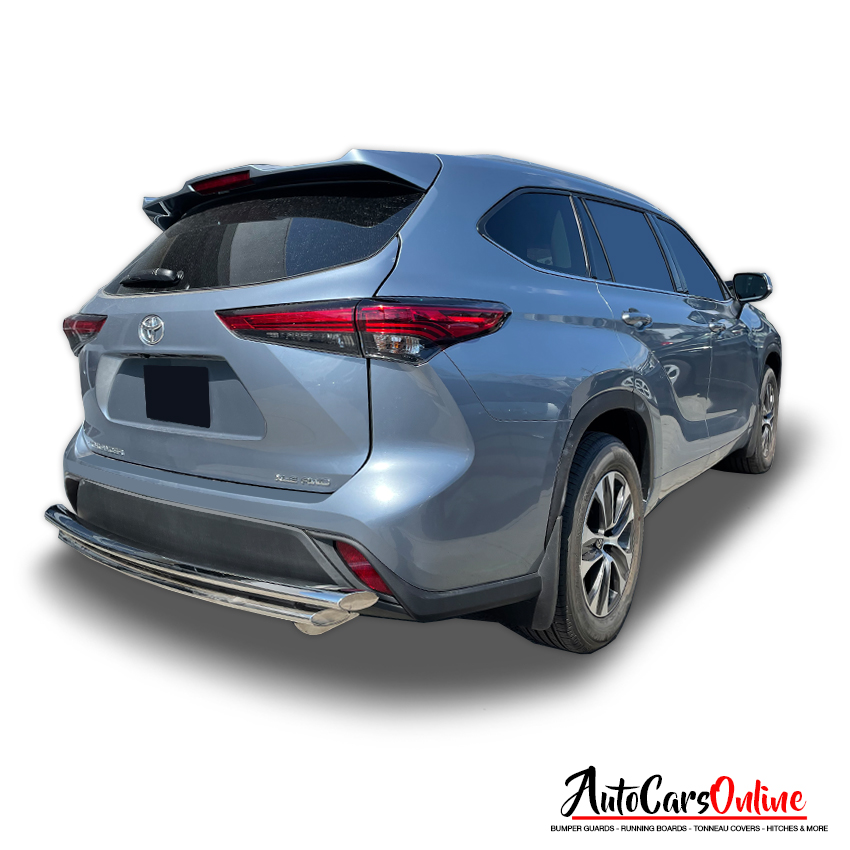 Vanguard Offroad Rear Bumper Guard Double Layer for a 2020-2023 Toyota Highlander
