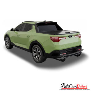 Vanguard Offroad Rear Bumper Guard Double Layer for a 2022-2023 Hyundai Santa Cruz
