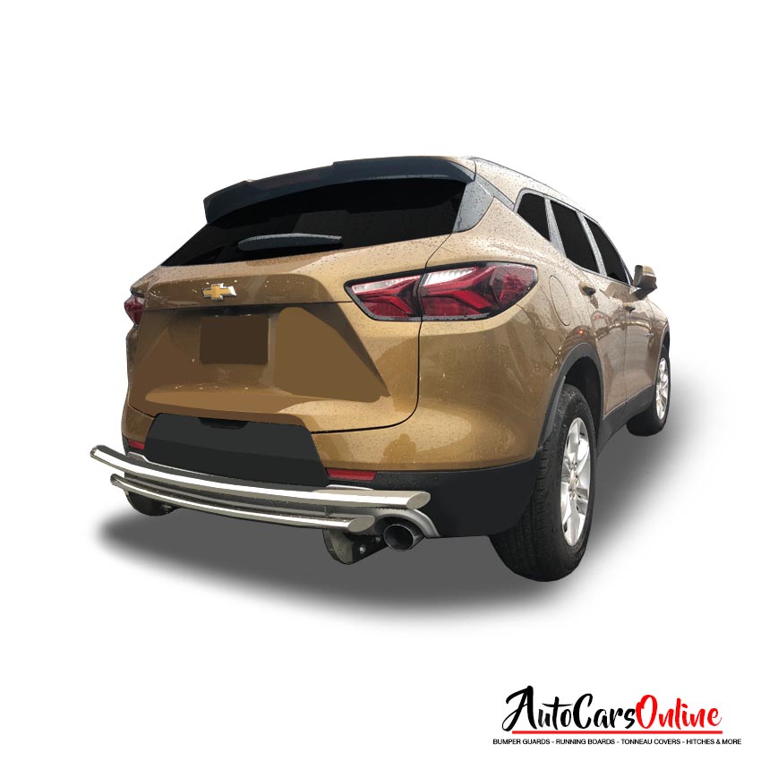 Vanguard Offroad Rear Bumper Guard Double Layer for a 2019-2023 Chevy Blazer