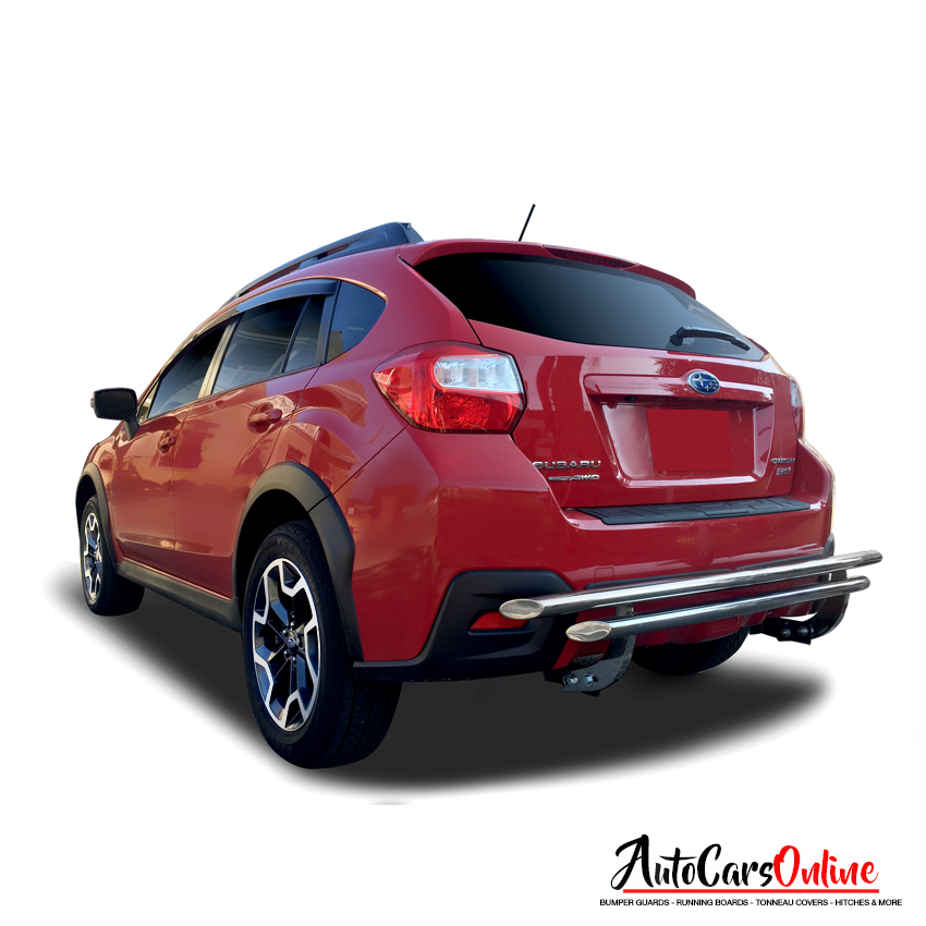 Vanguard Offroad Rear Bumper Guard Double Layer for a 2016-2023 Subaru Crosstrek